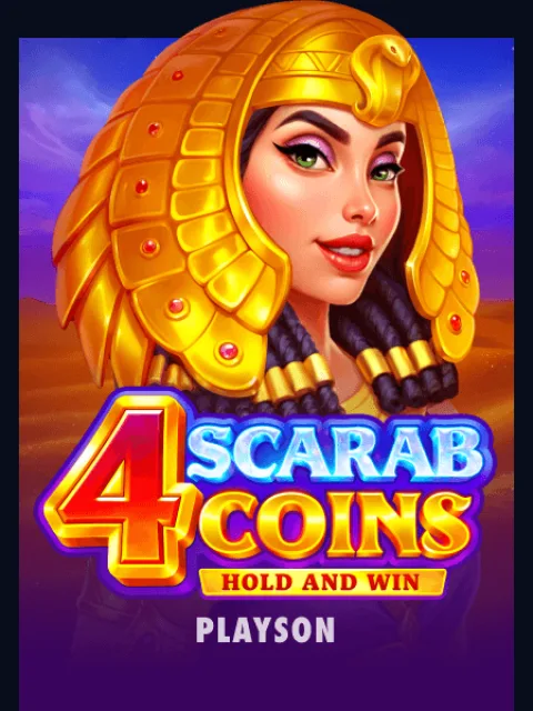 4 Scarab Coins: Hold and Win